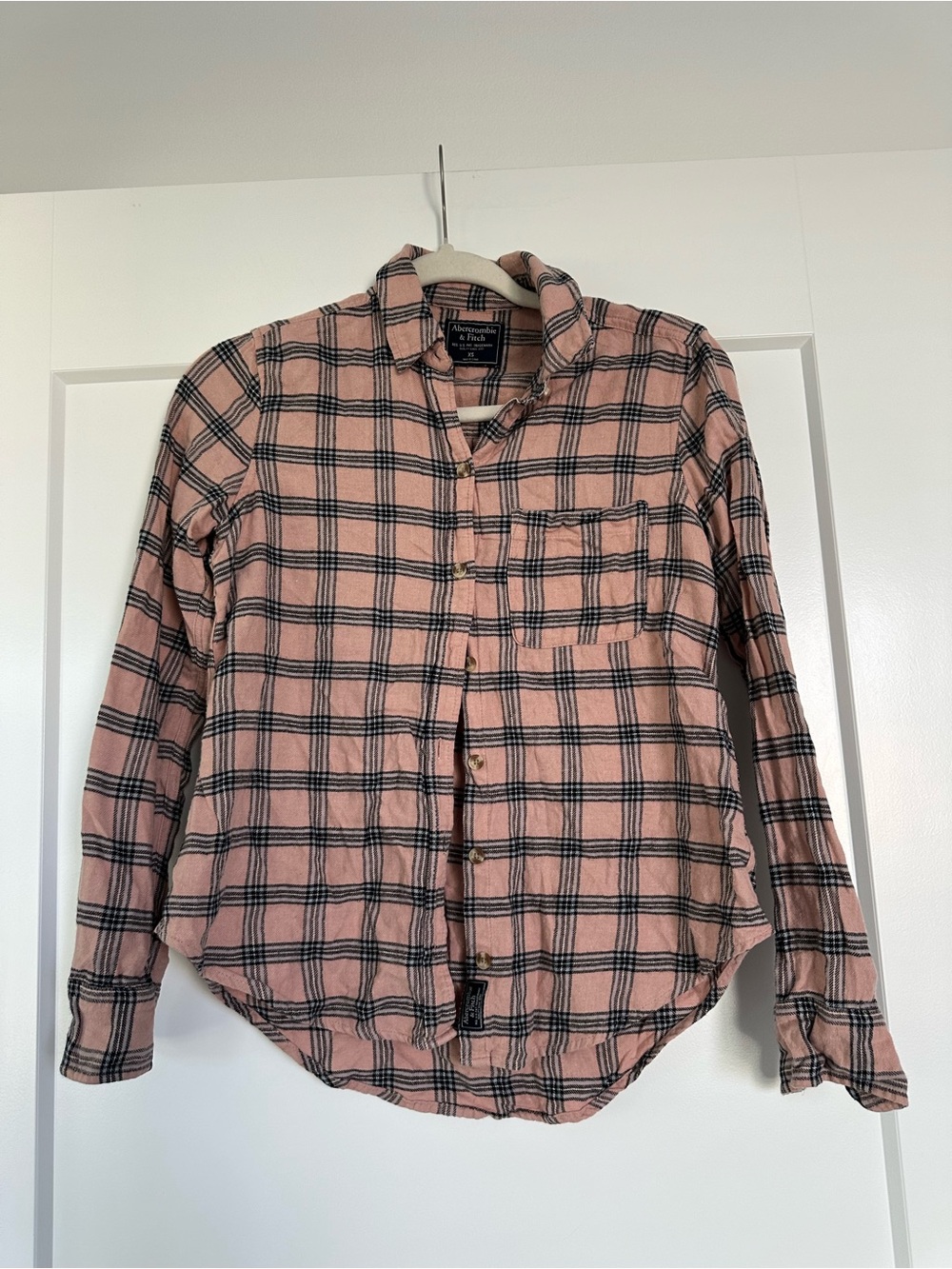 Vintage Abercrombie & Fitch Pink Plaid Button-Down Shirt